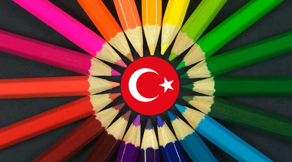رنگ ها درترکی استانبولی